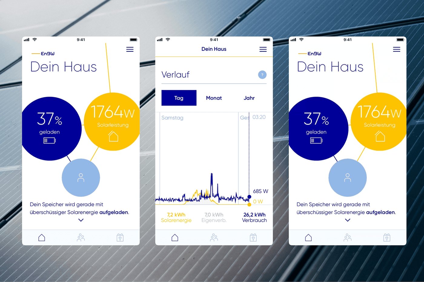 EnBW Case Detailaufnahme aus der App